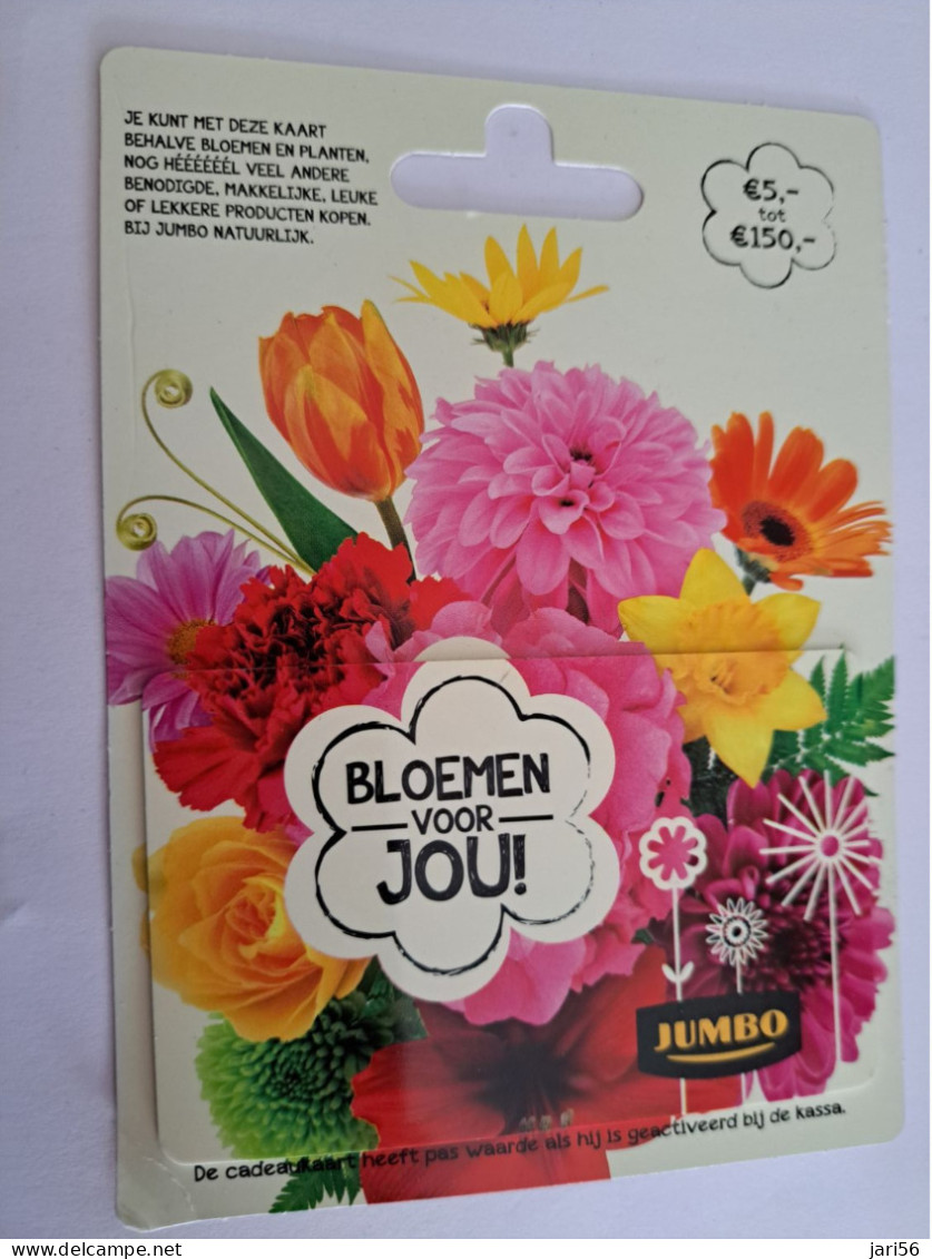 CADEAU   GIFT CARD  /  JUMBO/ FLOWER CARD   / CARD ON BLISTER - /  CARD   / NOT LOADED MINT CARD ** 16678 ** - Cartes Cadeaux