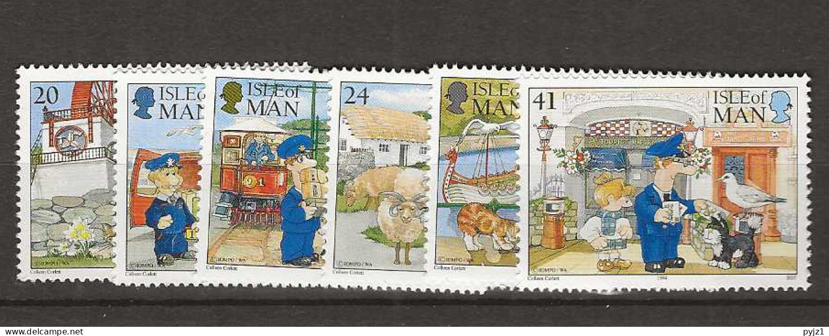 1994 MNH Isle Of Man Mi 602-07 Postfris** - Isle Of Man