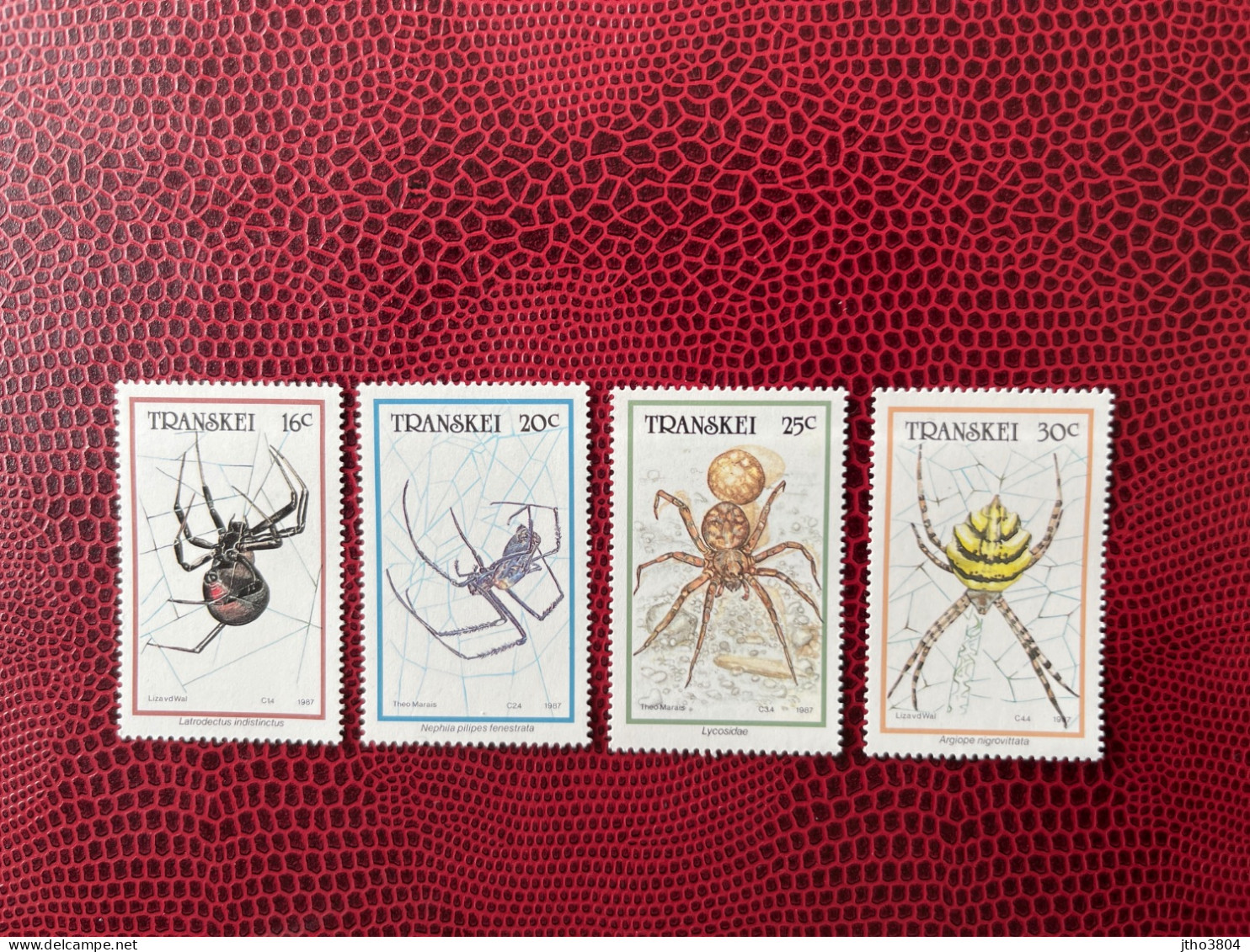 Transkei 1987 SUD AFRICAIN 4v Neuf MNH ** Mi YT 206 209 Insectes Insect Insekt Inseto Insetto SOUTH WEST AFRICA - Autres & Non Classés