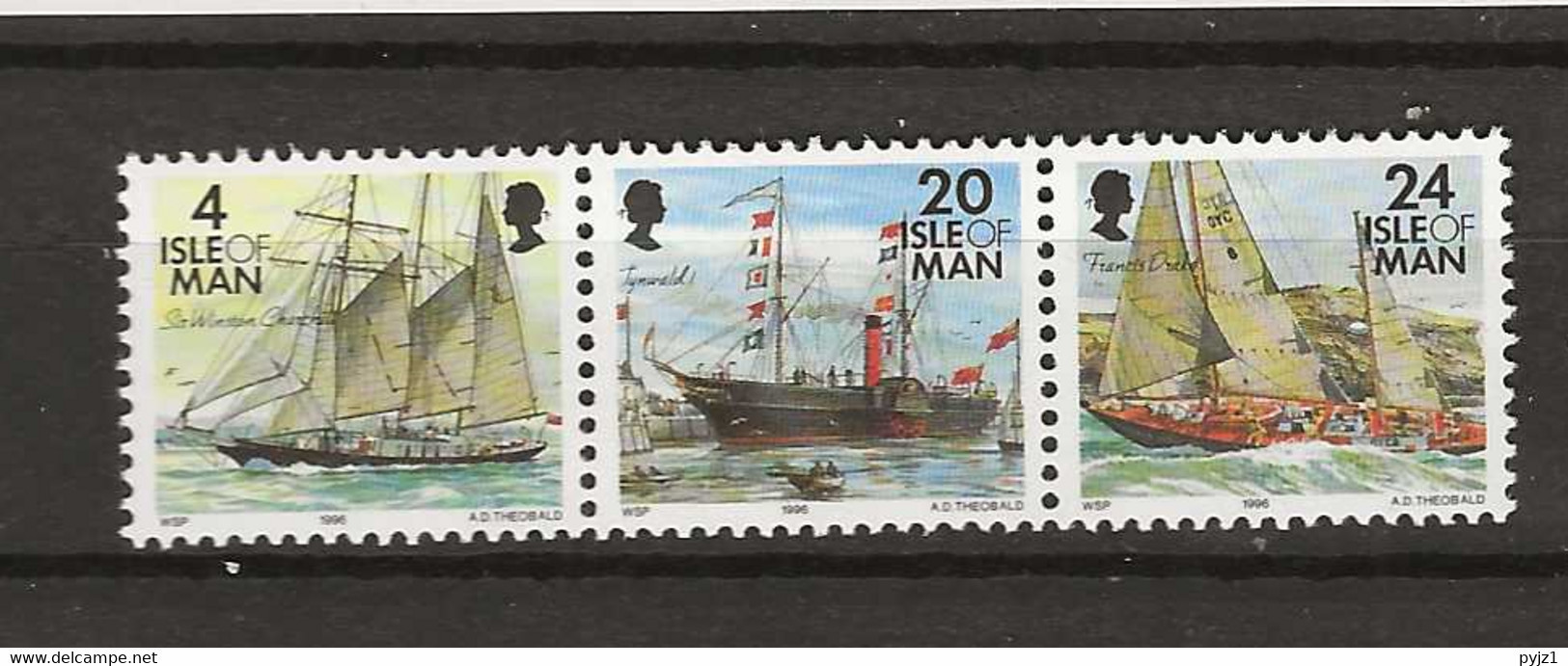 1996 MNH Isle Of Man Mi 676-78 Postfris** - Isola Di Man