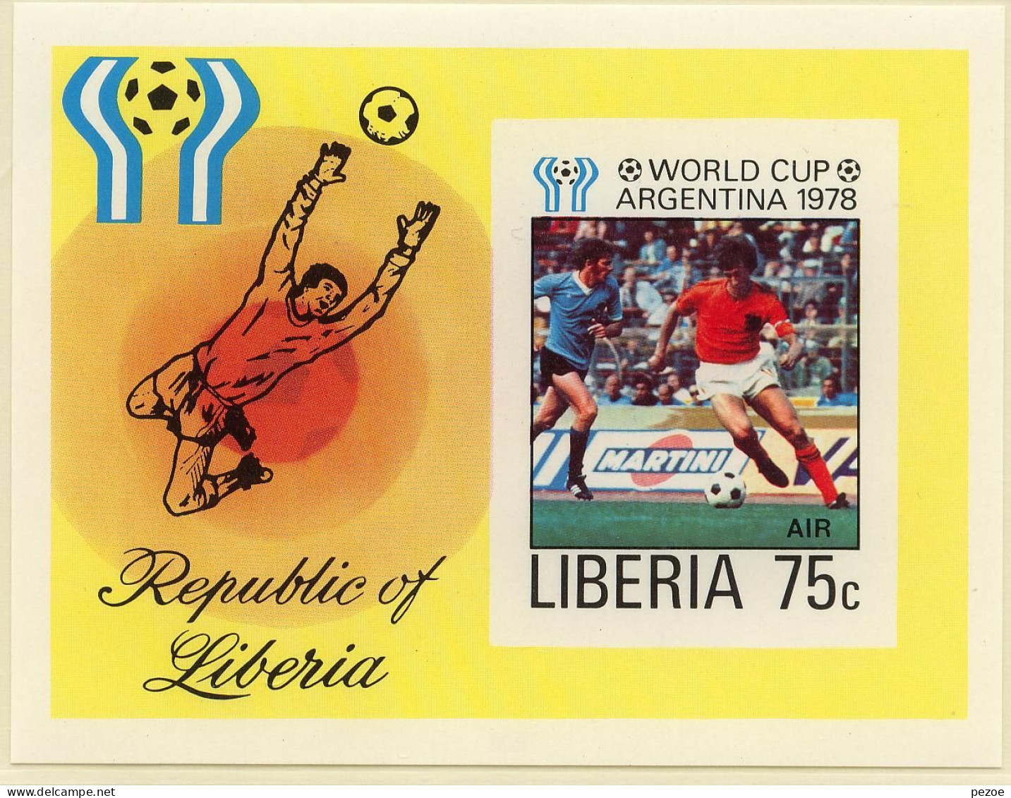 Football / Soccer / Fussball - WM 1978:  Liberia  Bl **, Imperf. - 1978 – Argentina