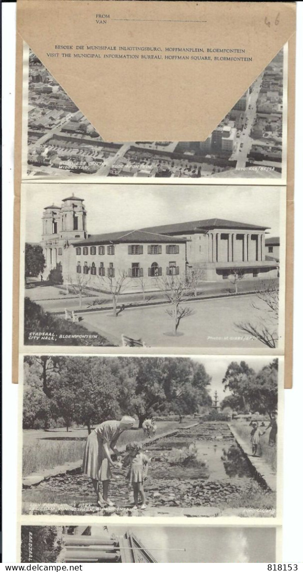 SOUVENIR LETTERCARD OF BLOEMFONTEIN    6 VIEWS - Sudáfrica