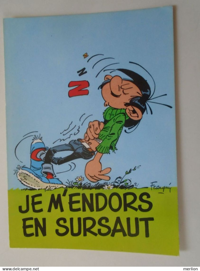 D203287   CPM   Illustrateur  FRANQUIN Gaston LAGAFFE Je M'endors En Sursaut 1989 - Humour