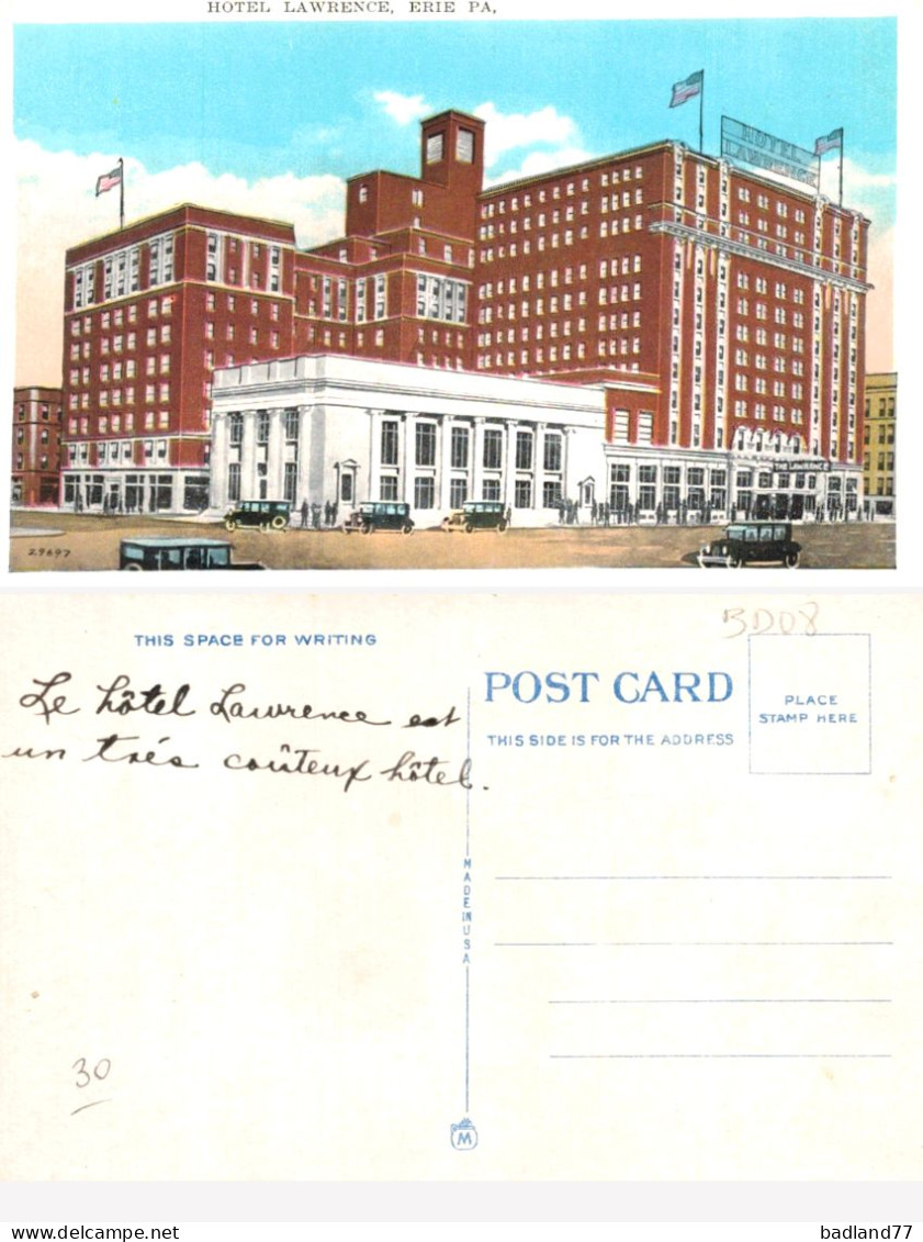 USA - Hotel Lawrence - ERIE PA. - Sonstige & Ohne Zuordnung