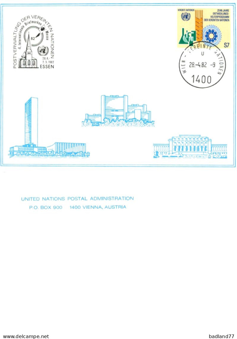 Nations Unies - United Nations - Vereinte Nationen - Postcard - Wien - International Briefmarken Messe Essen 82 - Other & Unclassified
