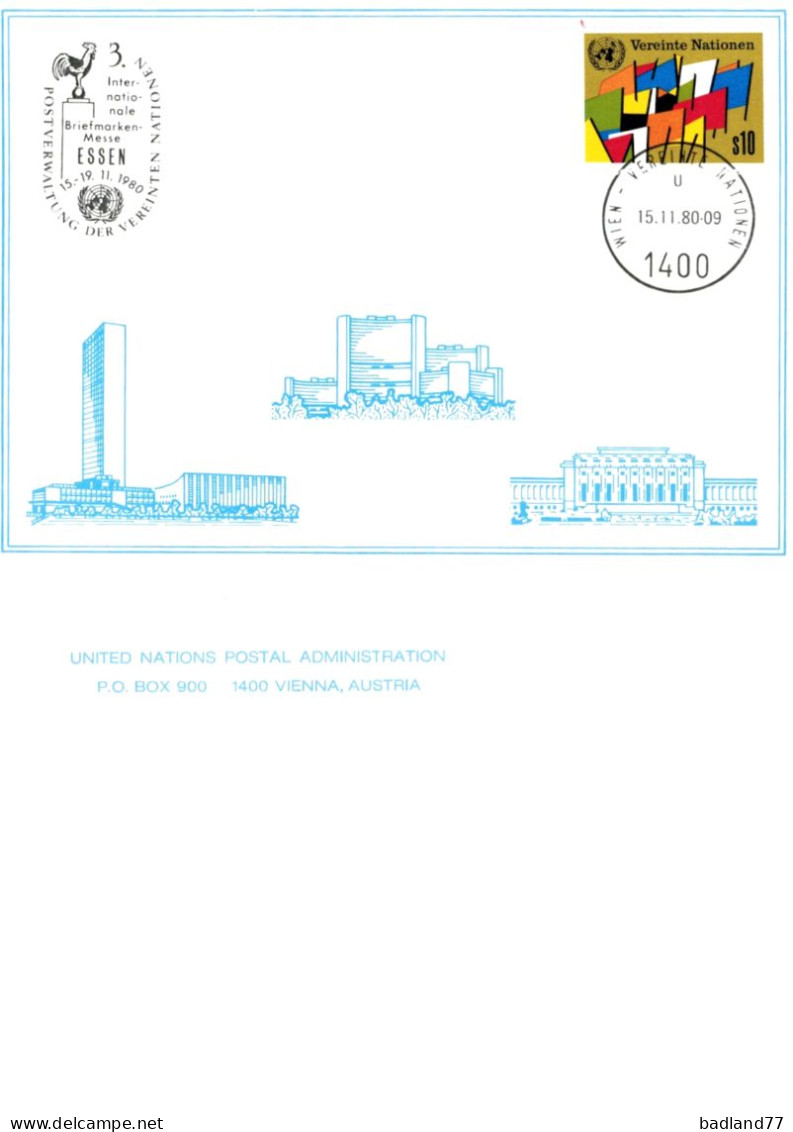 Nations Unies - United Nations - Vereinte Nationen - Postcard - Wien - Essen 3 Internationale Briefmarken Messe - Other & Unclassified