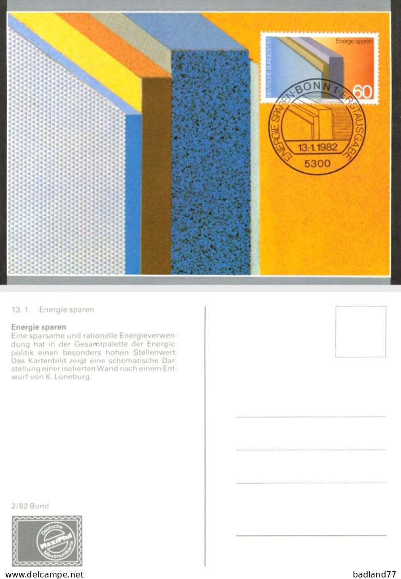 Deutsche Bundespost - Postkarte -  Energie Sparen - Other & Unclassified