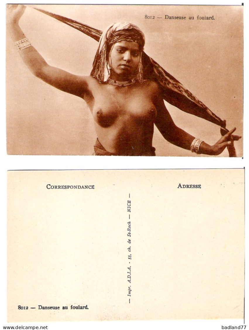 Danseuse Au Foulard - Jeune Femme Aux Seins Nus  (belle Carte-non Circulée) - Sin Clasificación