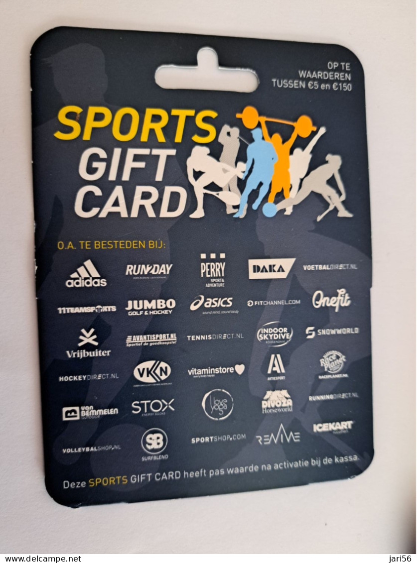 CADEAU   GIFT CARD  / SPORTS GIFT CARD  / CARD ON BLISTER - /  CARD   / NOT LOADED MINT CARD ** 16680** - Gift Cards