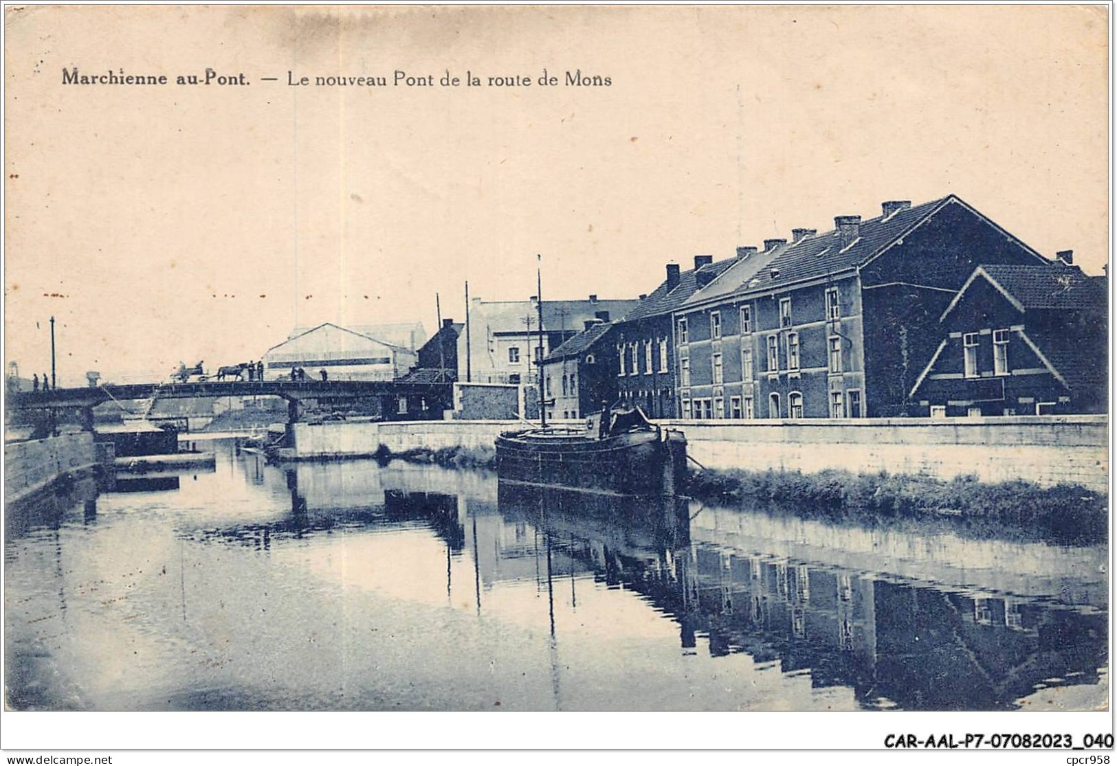 CAR-AALP7-BELGIQUE-0591 - Marchienne Au Pont-Le Nouveau Pont De La Route De Mona  - Other & Unclassified