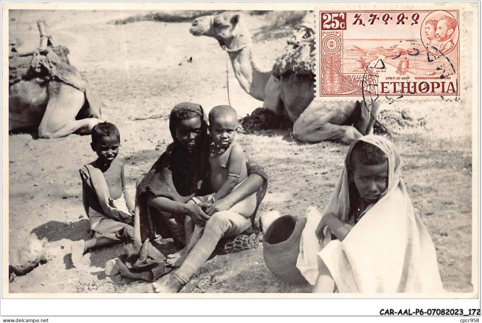 CAR-AALP6-ETHIOPIE-0565 - LES JEUNES ENFANTS ET LES CHAMEAUX - Ethiopia