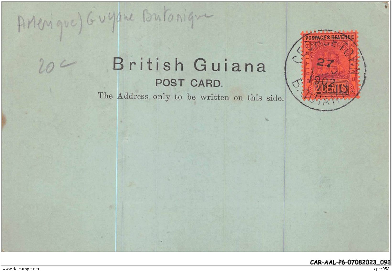 CAR-AALP6-GUYANE BRITANIQUE-0525 - Indian's Rest House Baramanie Waini River British Guiana South-Ameriha - Guyana (ex Guyana Britannica)