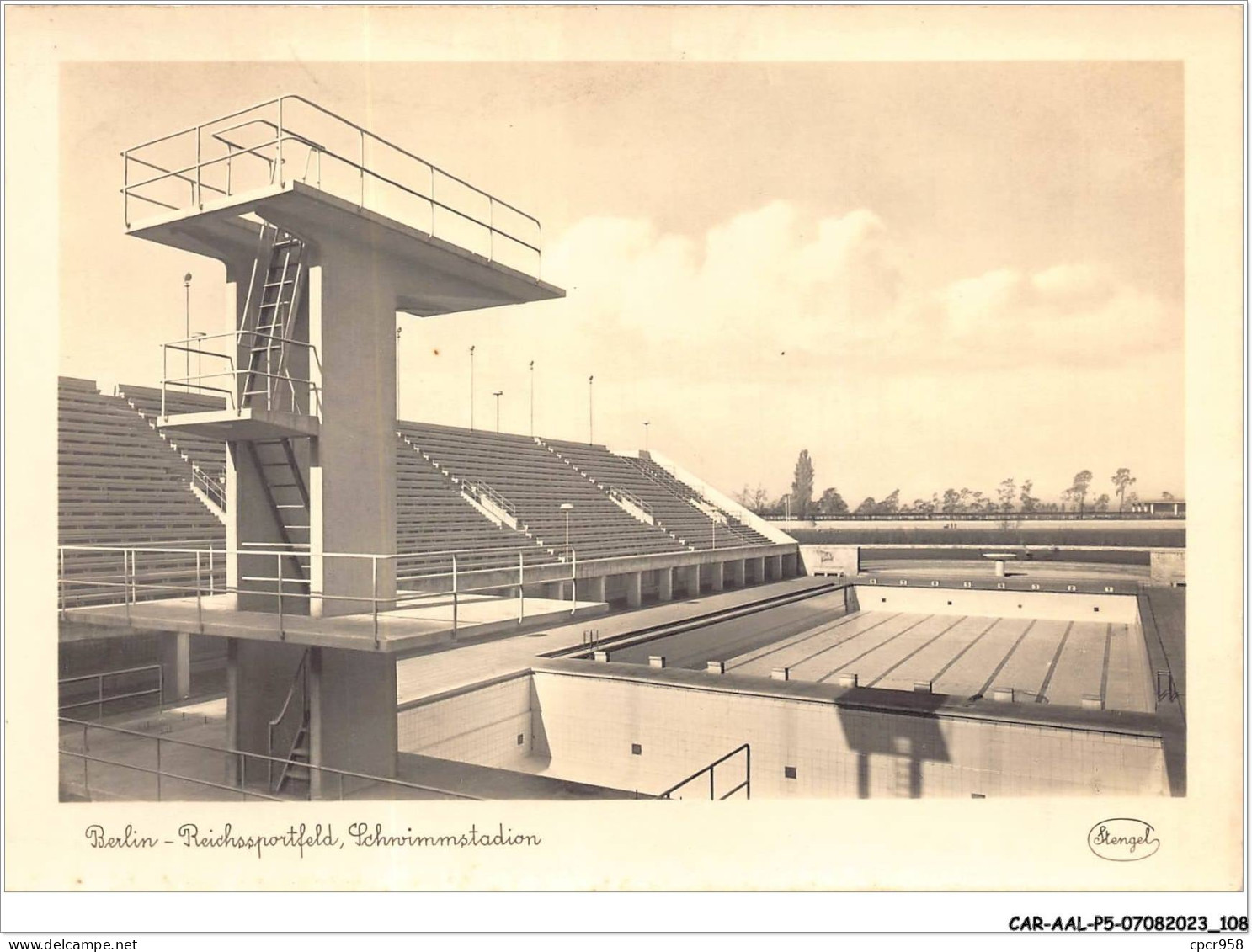 CAR-AALP5-ALLEMANGNE-0407 - Berlin-Reichssportfeld,Schwimmstadion  - Autres & Non Classés