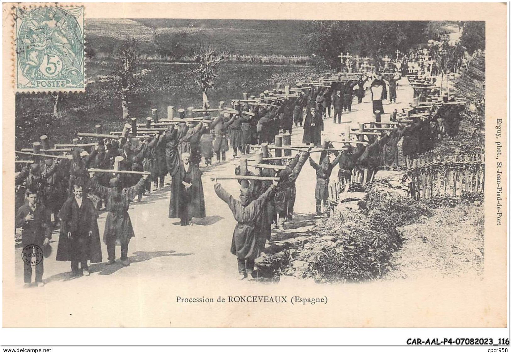 CAR-AALP4-ESPAGNE-0311 - Procession De RONCEVEAUX - Navarra (Pamplona)