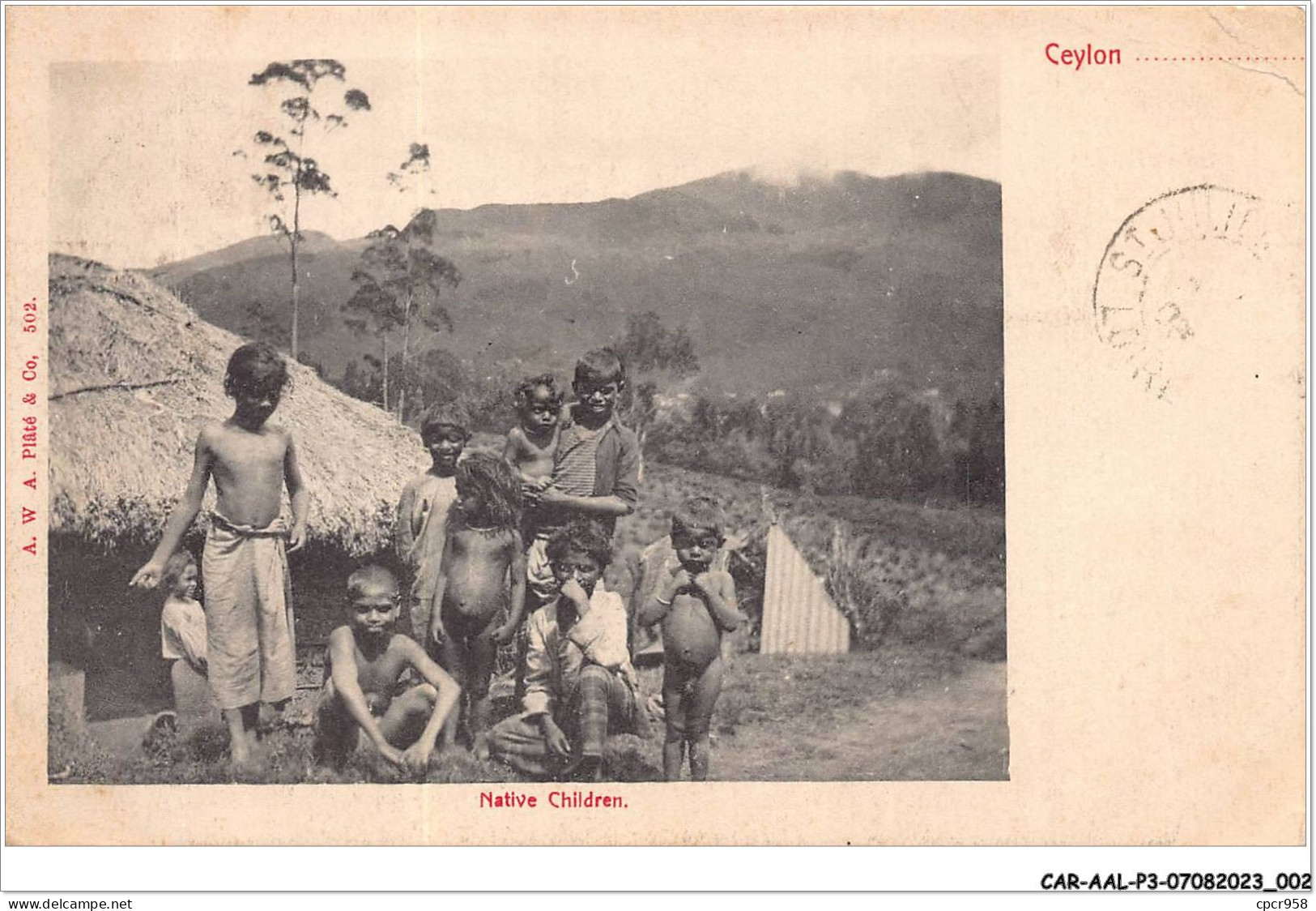 CAR-AALP3-SRILANKA-0177 - Native Children-Ceylon - Sri Lanka (Ceylon)