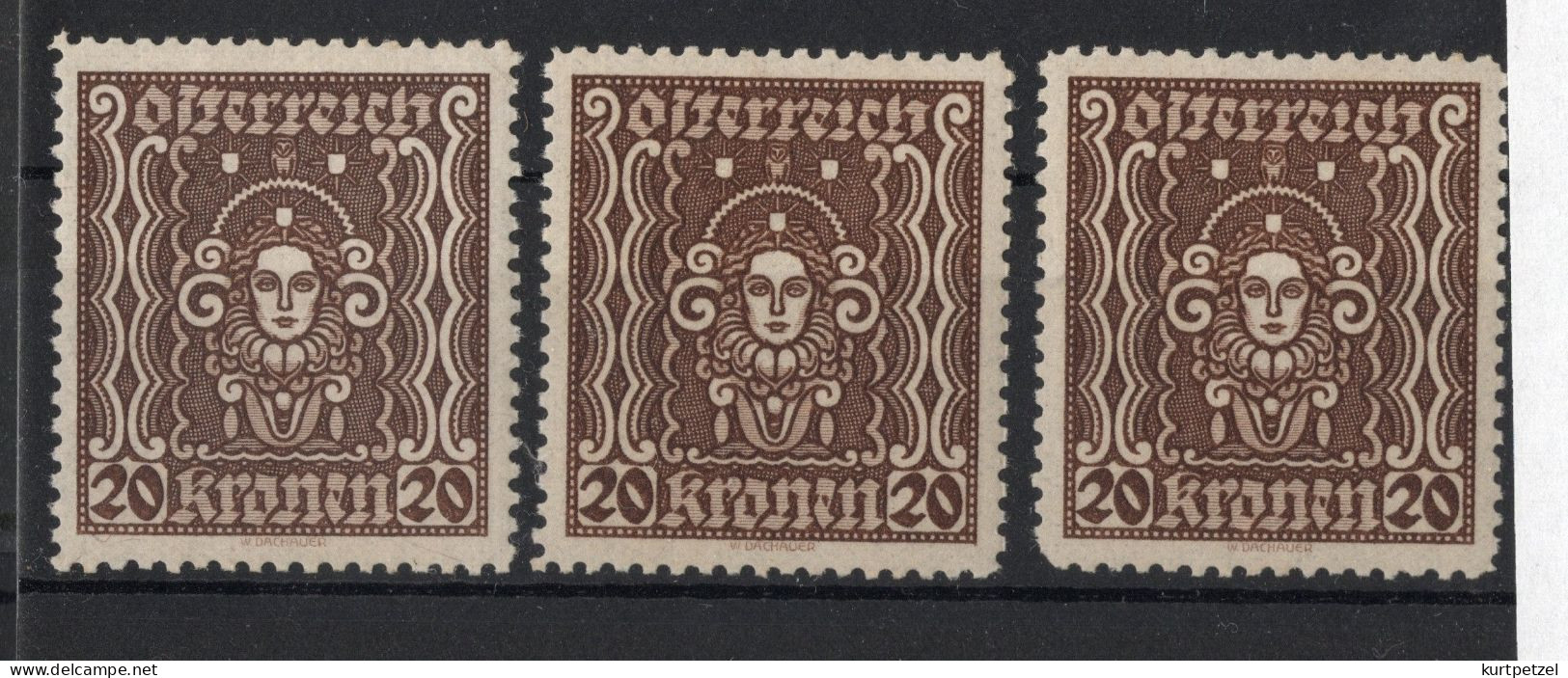 österreich Nr. 398 B = Gez. 11 1/2 , 3 Stück - Used Stamps