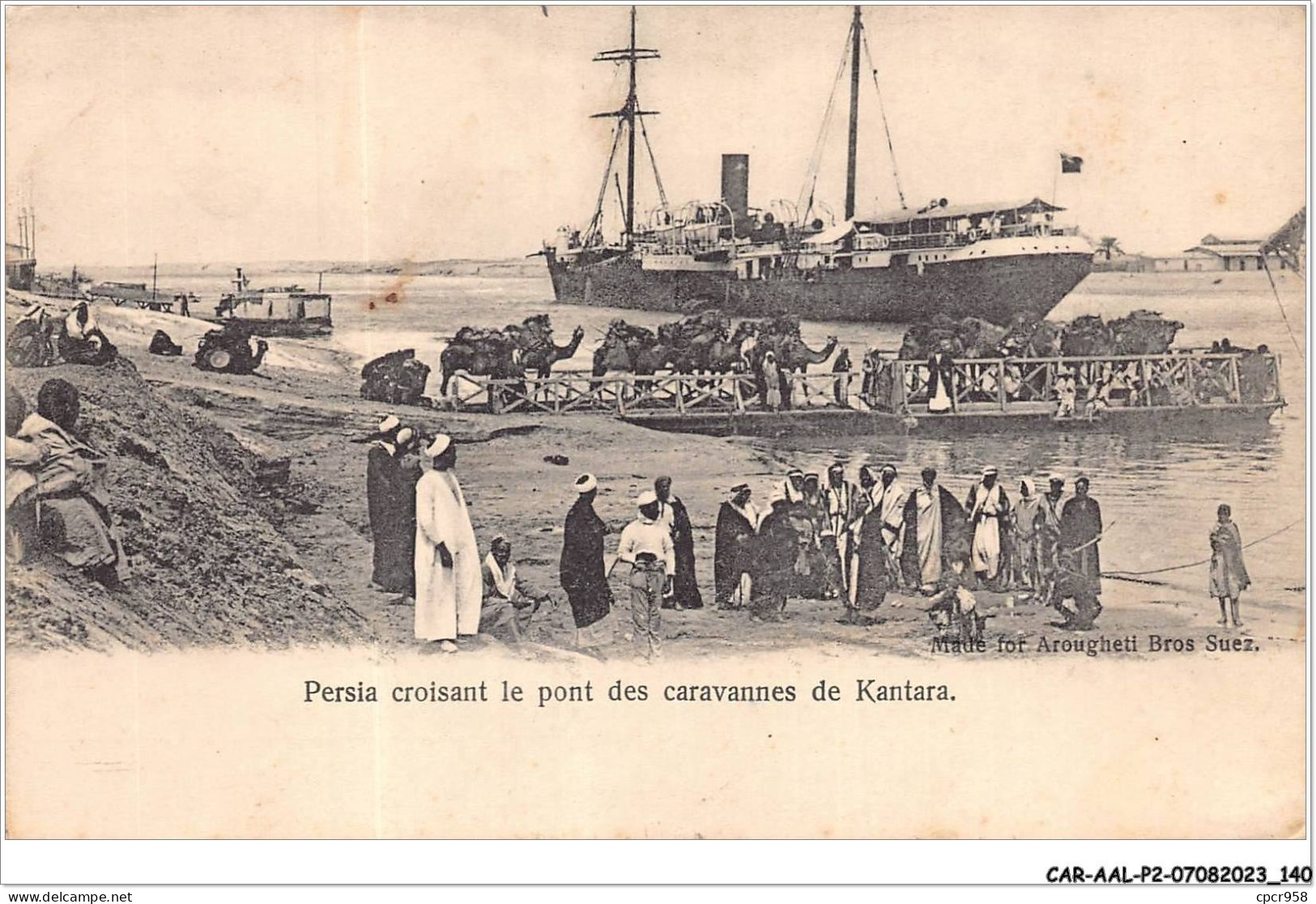 CAR-AALP2-EGYPTE-0162 - Persia Croisant Le Pont Des Caravannes De Kantara  - Sonstige & Ohne Zuordnung