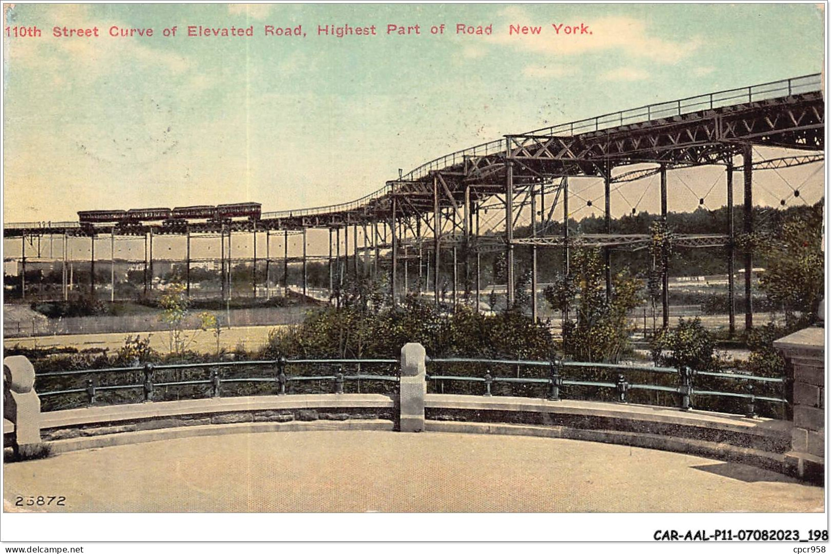 CAR-AALP11-ETAT UNI-1050 - 110th Street Curve Of Elevated Road ,Highast Part Of Road New York  - Other & Unclassified