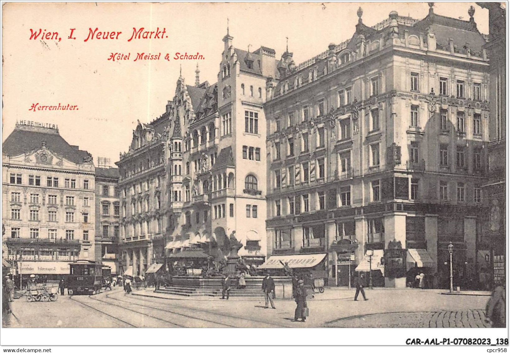 CAR-AALP1-TCHEQUIE-0070 - WIEN,I NEVER MARKT -Hotel Meissl & Schadn - Wien Mitte