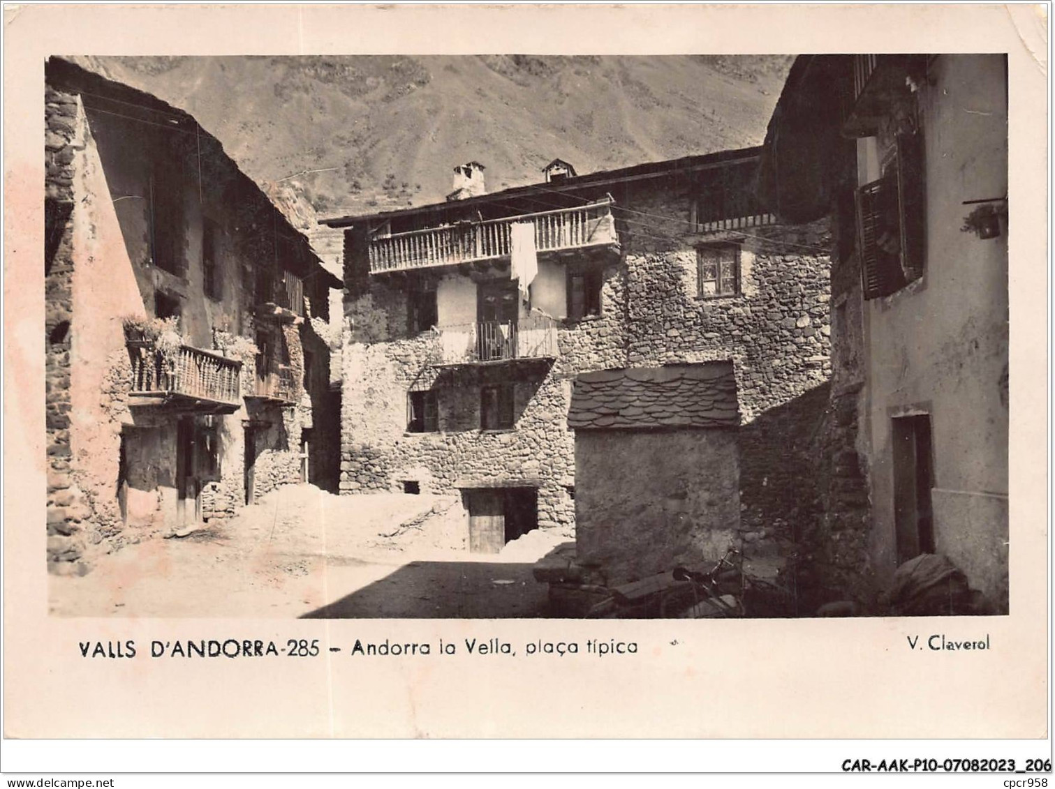 CAR-AAKP10-46-1083 - VALLS D'ANDORRA - Andorra La Vella, Placa Tipica - Andorre