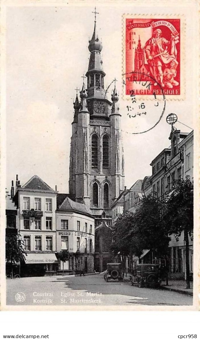 Belgique.n°57896.kortrjk.eglise Saint Martin.carte Maximum - Kortrijk