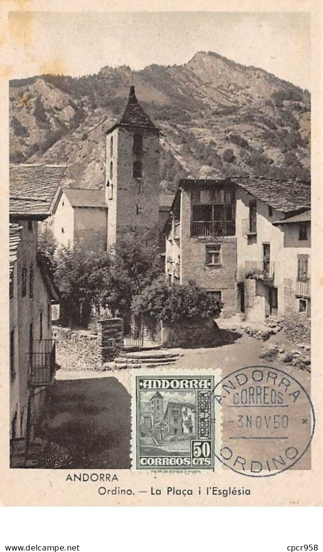 Andorre.n°57868.laplaca I L'església.carte Maximum - Andorre