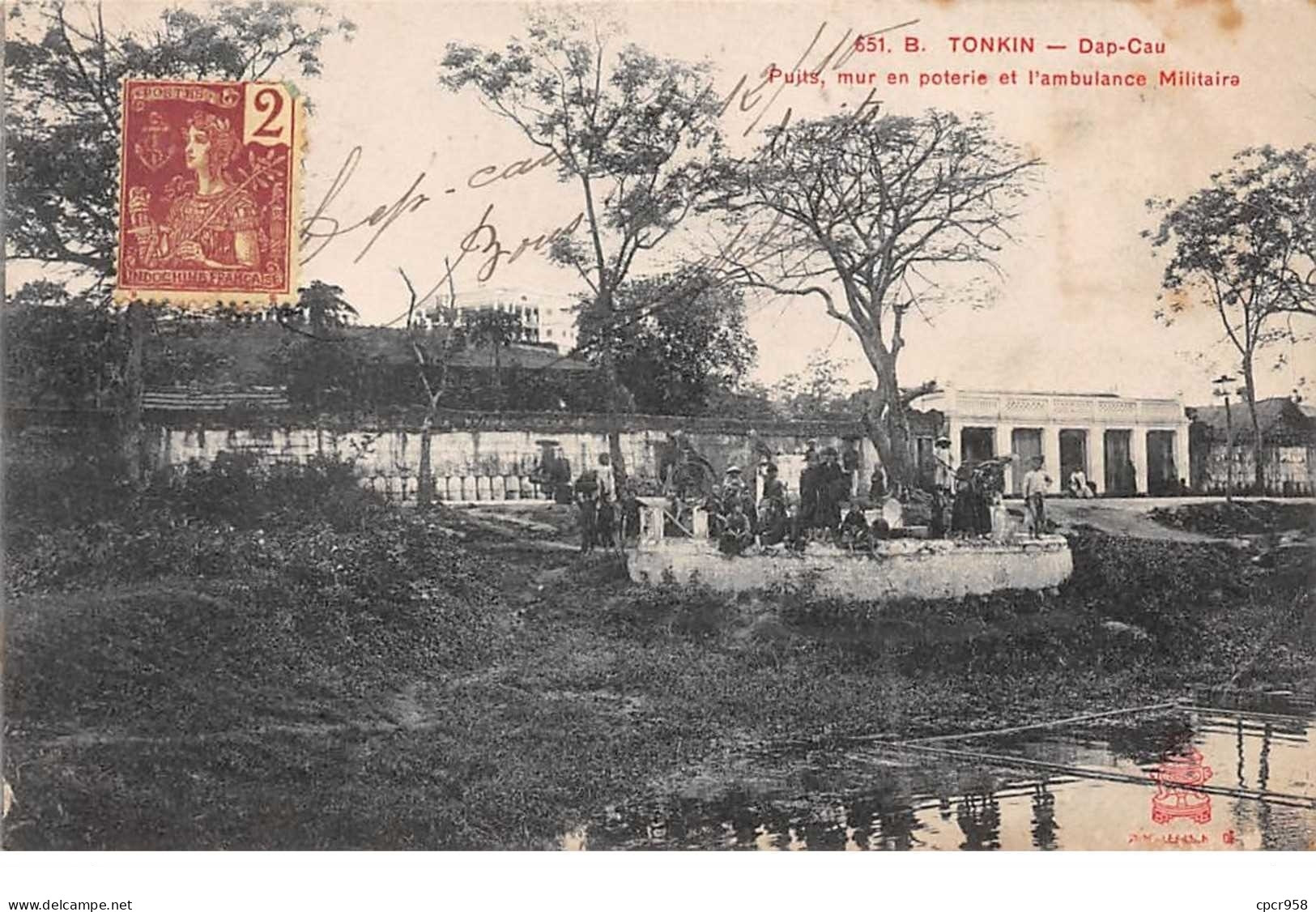 Viêt-Nam - N°60981 - TONKIN - Dap-Cap - Puits, Mur En Poterie Et L'Ambulance Militaire - Viêt-Nam