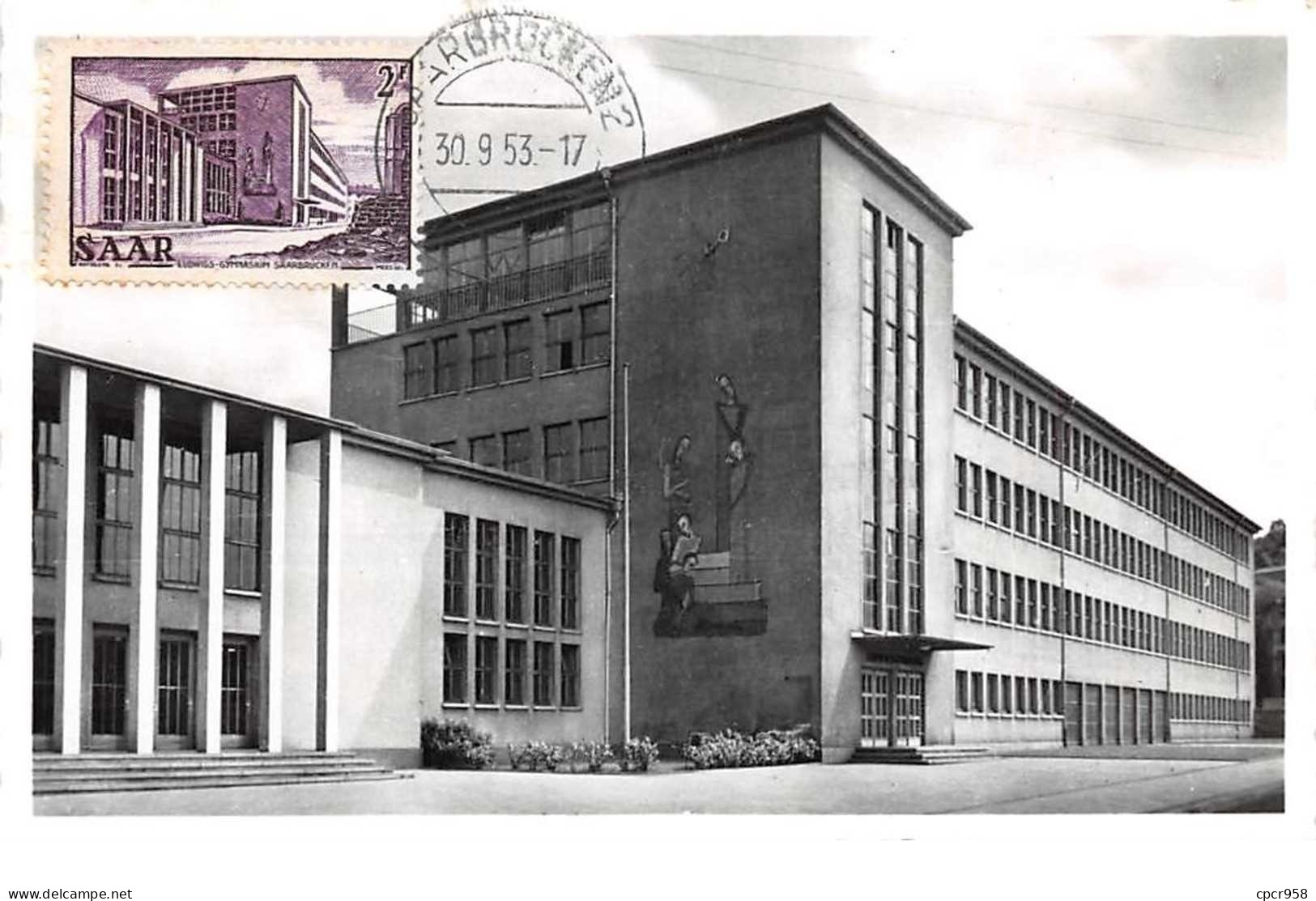 1953 - Carte Maximum - N°151272 - Allemagne - Ludwigsgymnasium - Cachet - Saarbrücken - Sonstige & Ohne Zuordnung