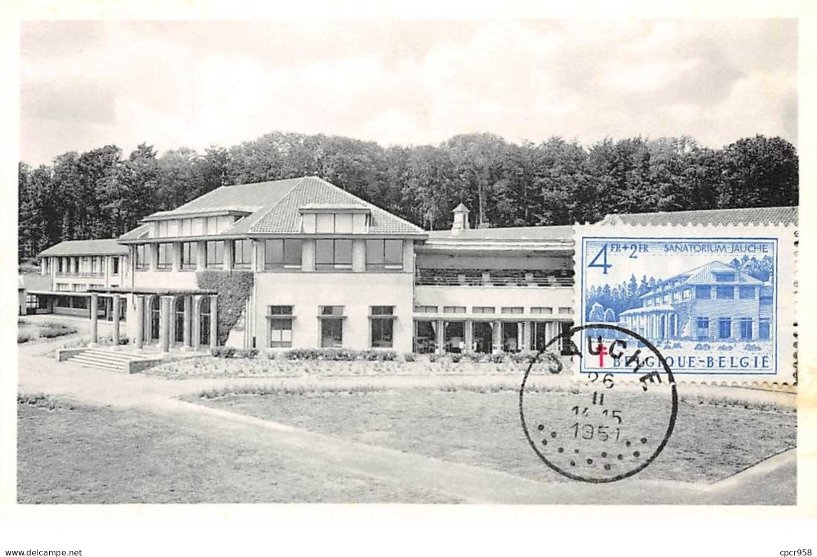 1951 - Carte Maximum - N°151284 - Belgique - Maison De Cure Et De Repos Charles De Hemptinne - Cachet - Jauche - Sonstige & Ohne Zuordnung