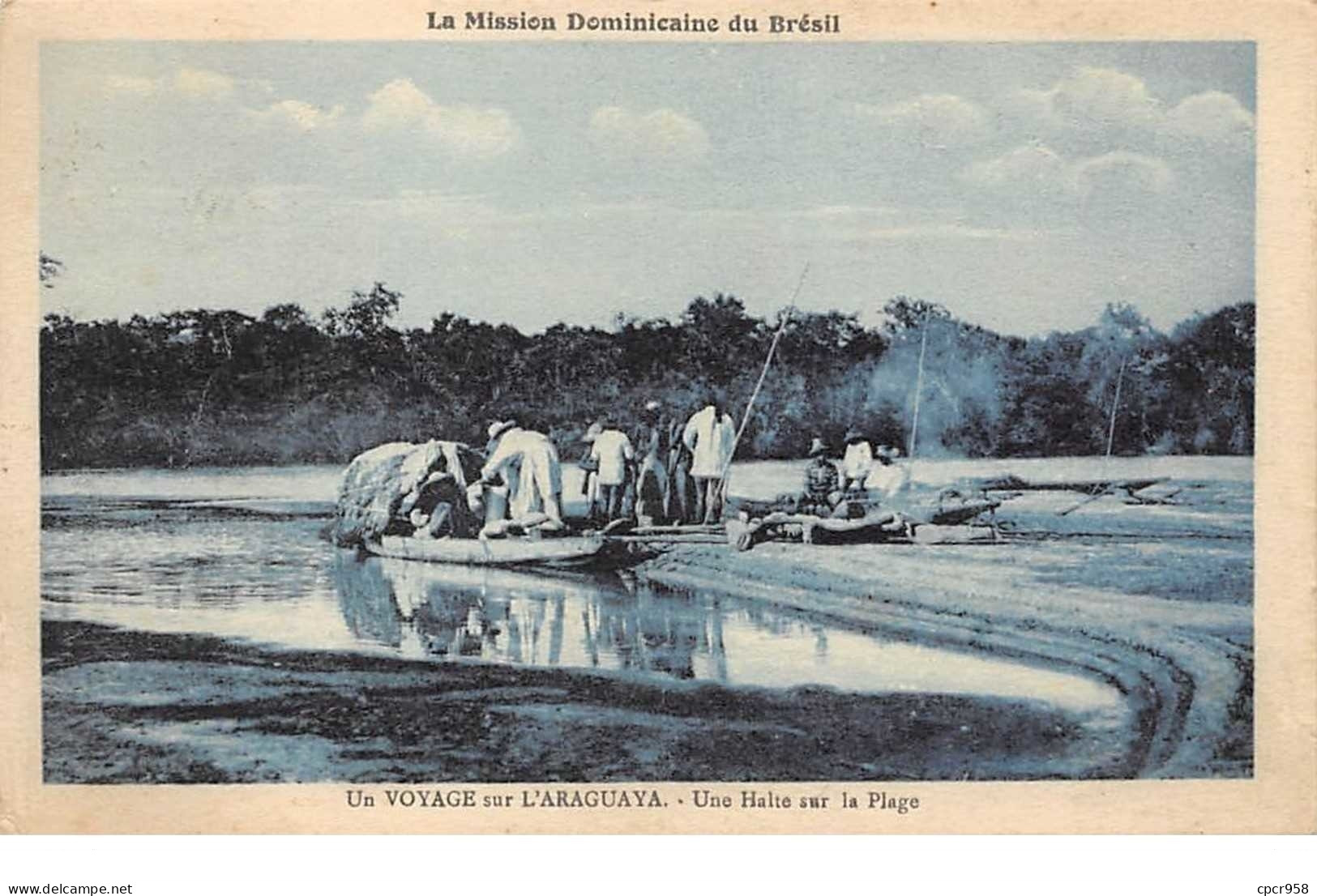 Brésil - N°60943 - La Missions Dominicaine Du Brésil - Un Voyage Sur L'ARAGUAYA - Une Halte Sur La Plage - Aracaju