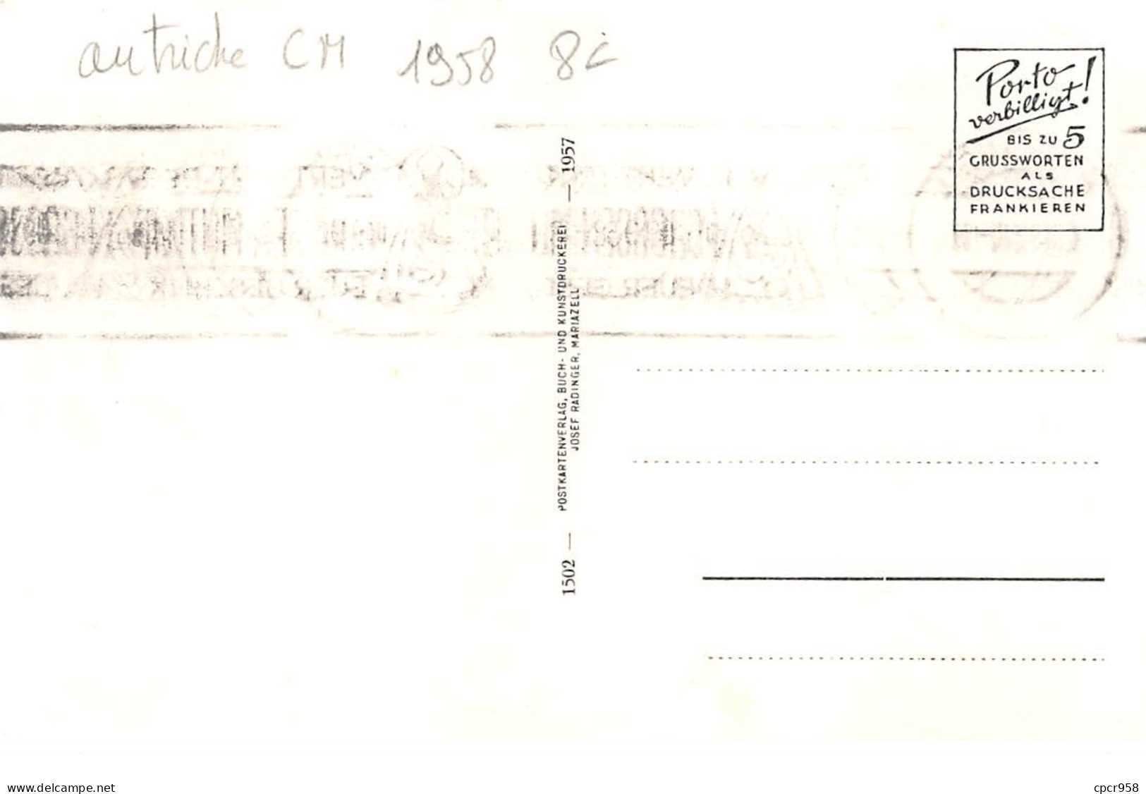 1958 - Carte Maximum - N°151256 - Autriche - Hautplatz - Cachet - Mariazell - Other & Unclassified