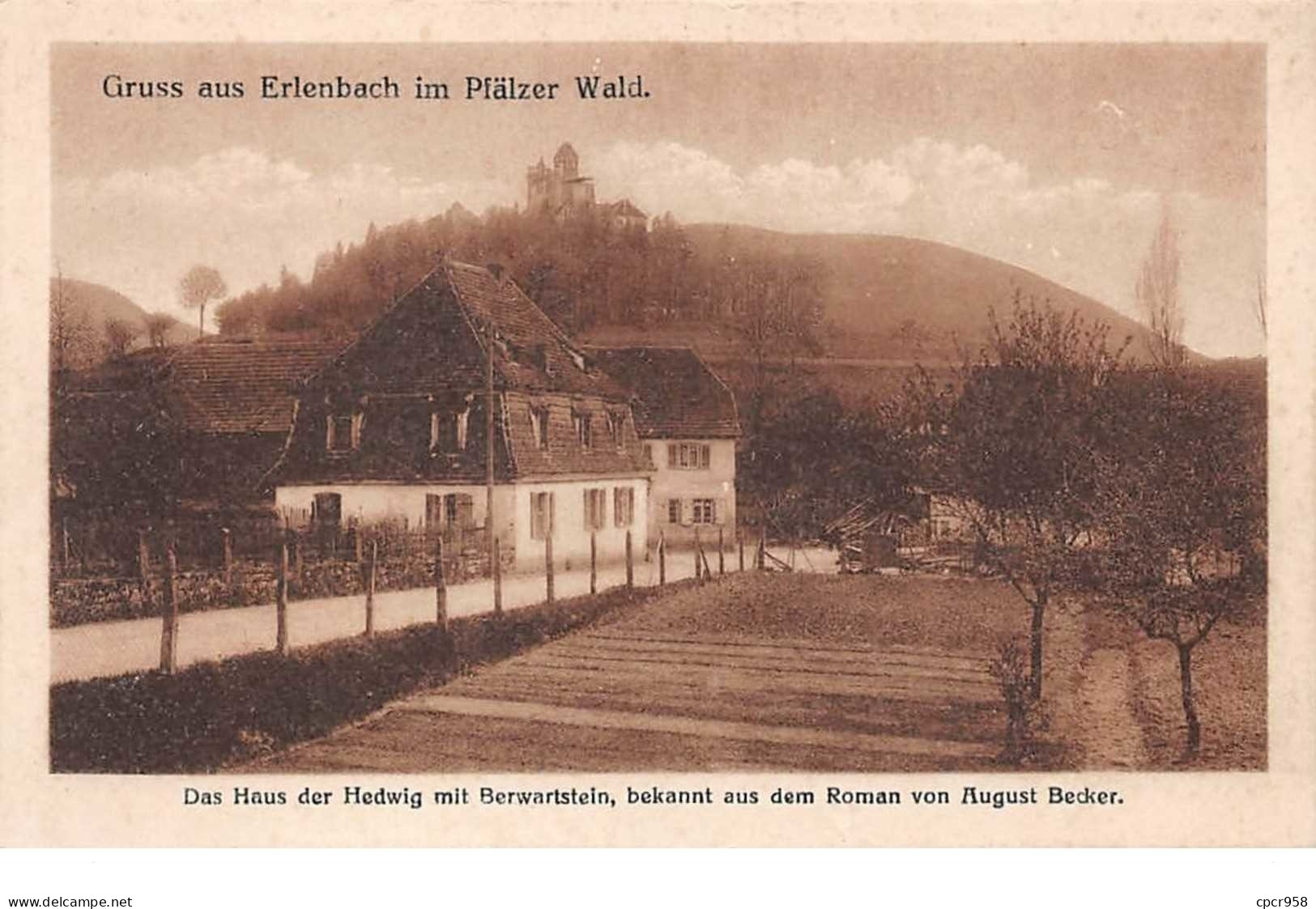 Allemagne.Suisse - N°60828 - Gruss Aus Erlenbach Im Plälzer Wald - Das Haus Der Hedwig ... Von August Becker - To Identify