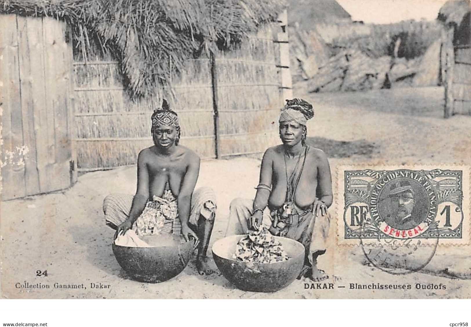 Sénégal . N°100398 . Dakar . Afrique Occidentale . Blanchisseuses Ouolofs - Senegal