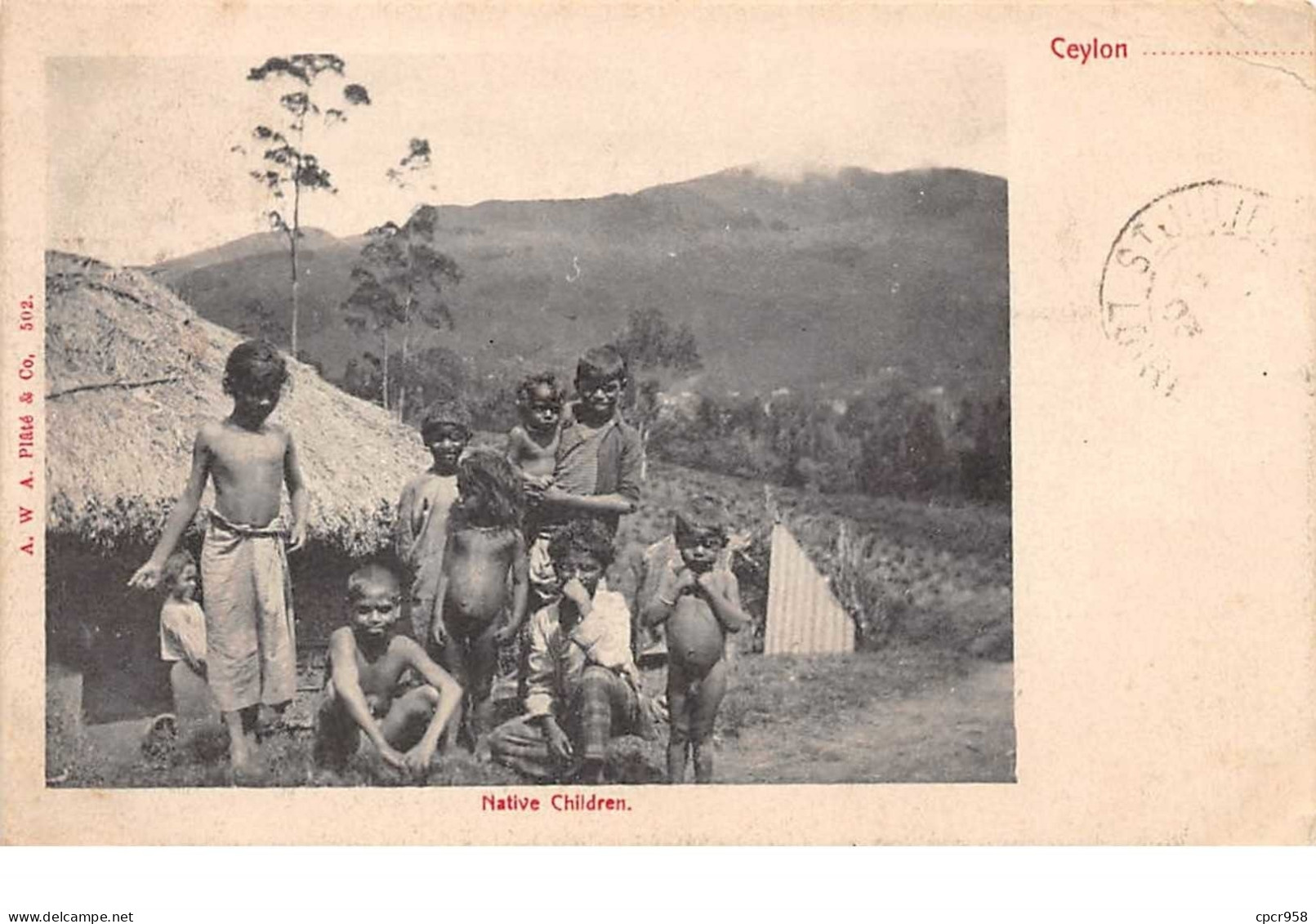 Sri Lanka . N° 100435 . Native Children - Sri Lanka (Ceylon)