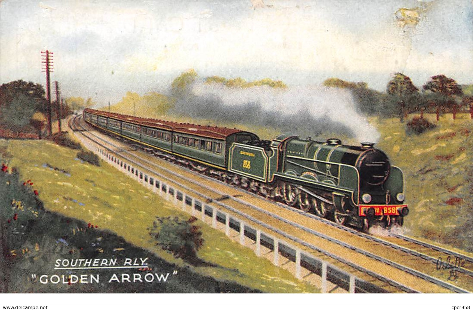 Amérique - N°65790 - Southern Rly - Golden Arrow - Train Railway - Carte à Localiser - Andere & Zonder Classificatie
