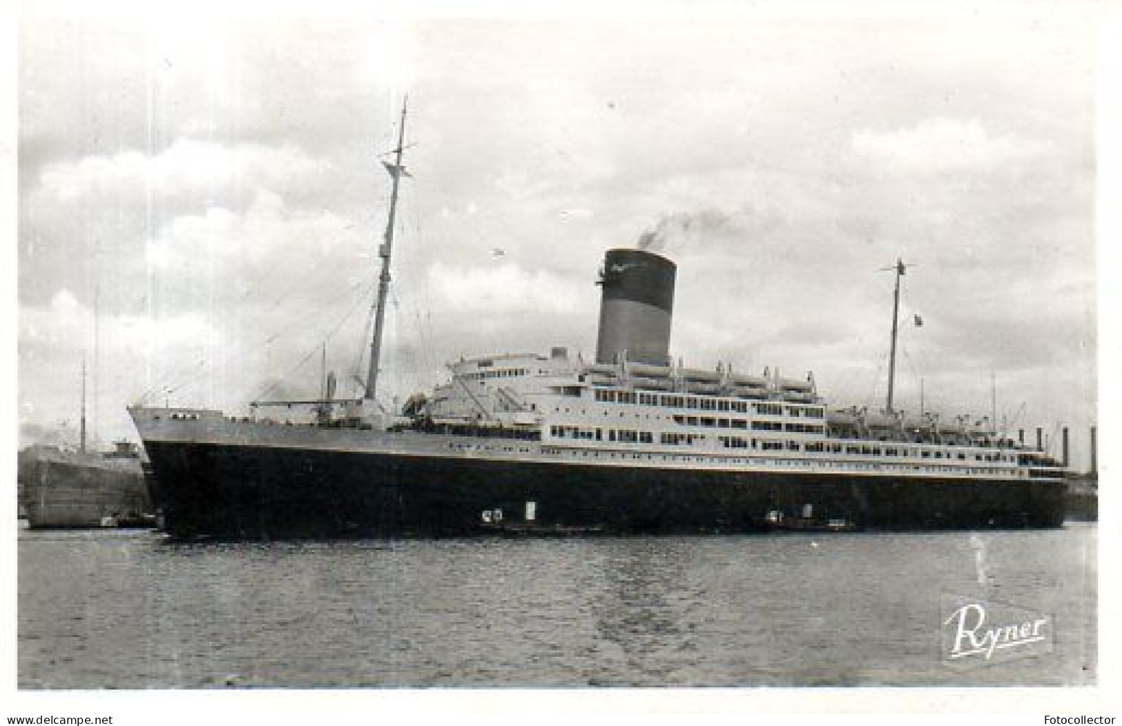 Paquebot Pasteur (Cie Sud Atlantique) Février 1951 - Steamers