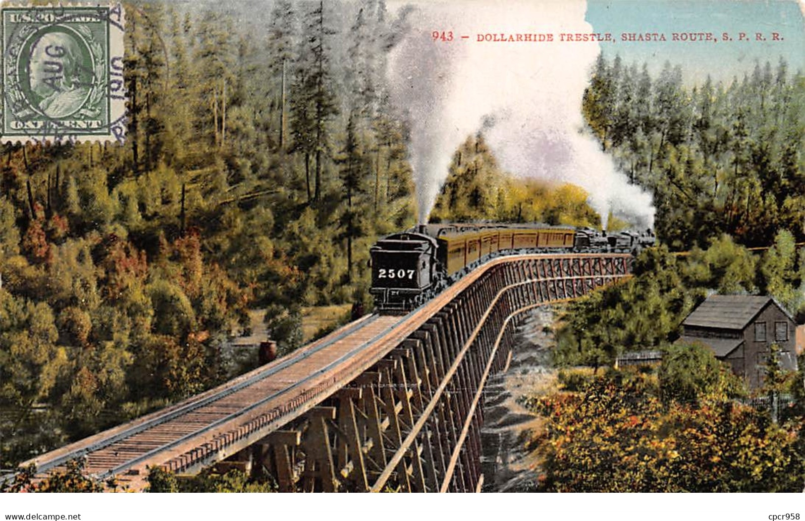 Amérique - N°65788 - Dollarhide Trestle , Shasta Route - Train Railway - Carte à Localiser - Andere & Zonder Classificatie