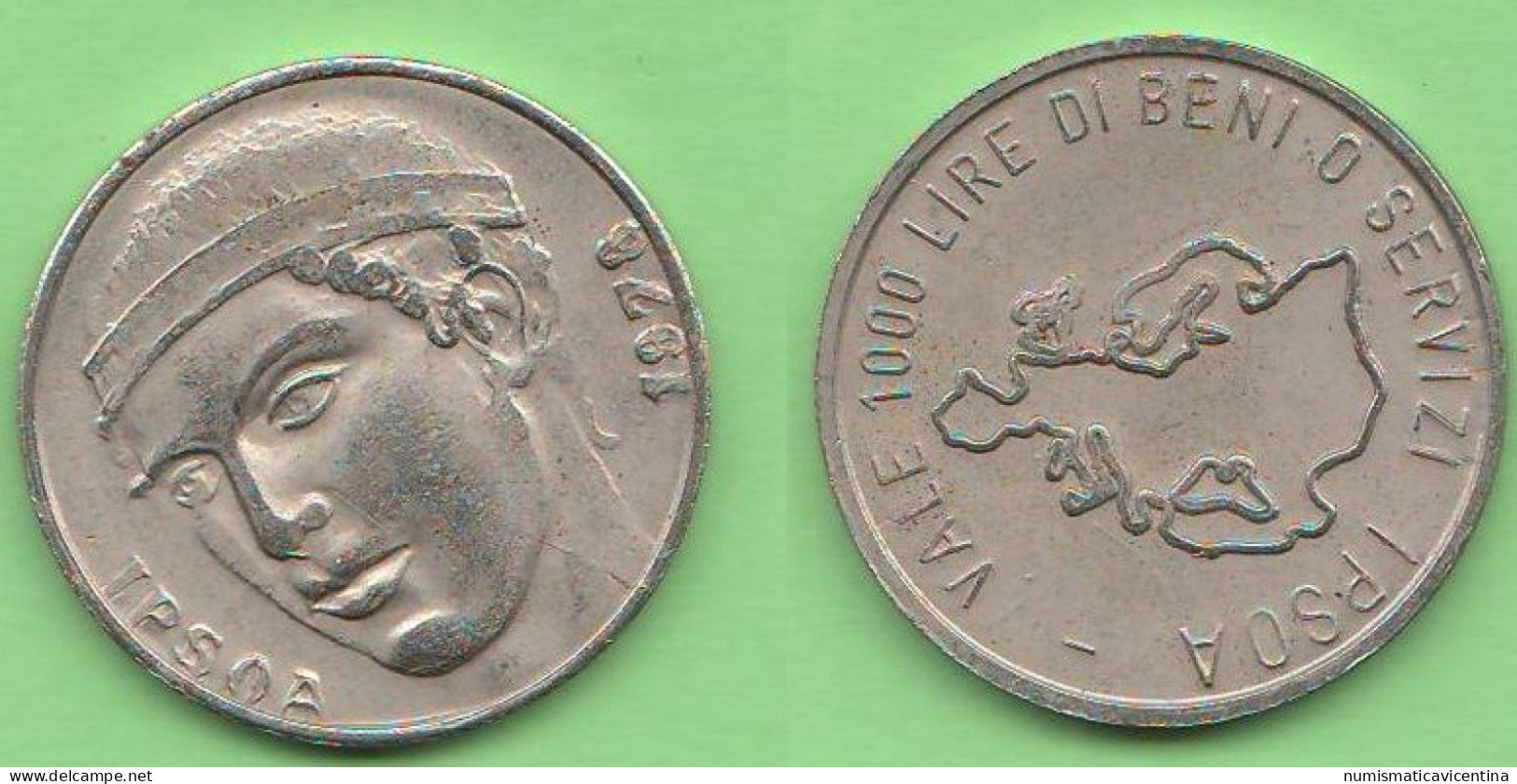 Gettone Token 1000 Lire 1978 Gettone  Ipsoa Token Jeton - Monetari/ Di Necessità