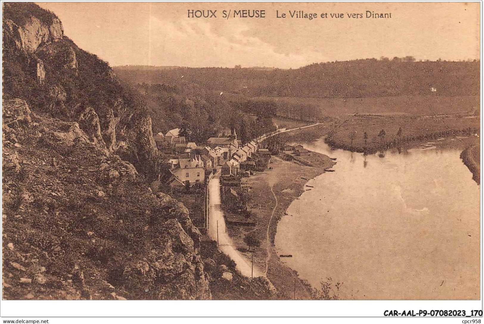 CAR-AALP9-BELGIQUE-0833 - HOUX/MEUSE Le Village Et Vue Vers Dinant  - Altri & Non Classificati