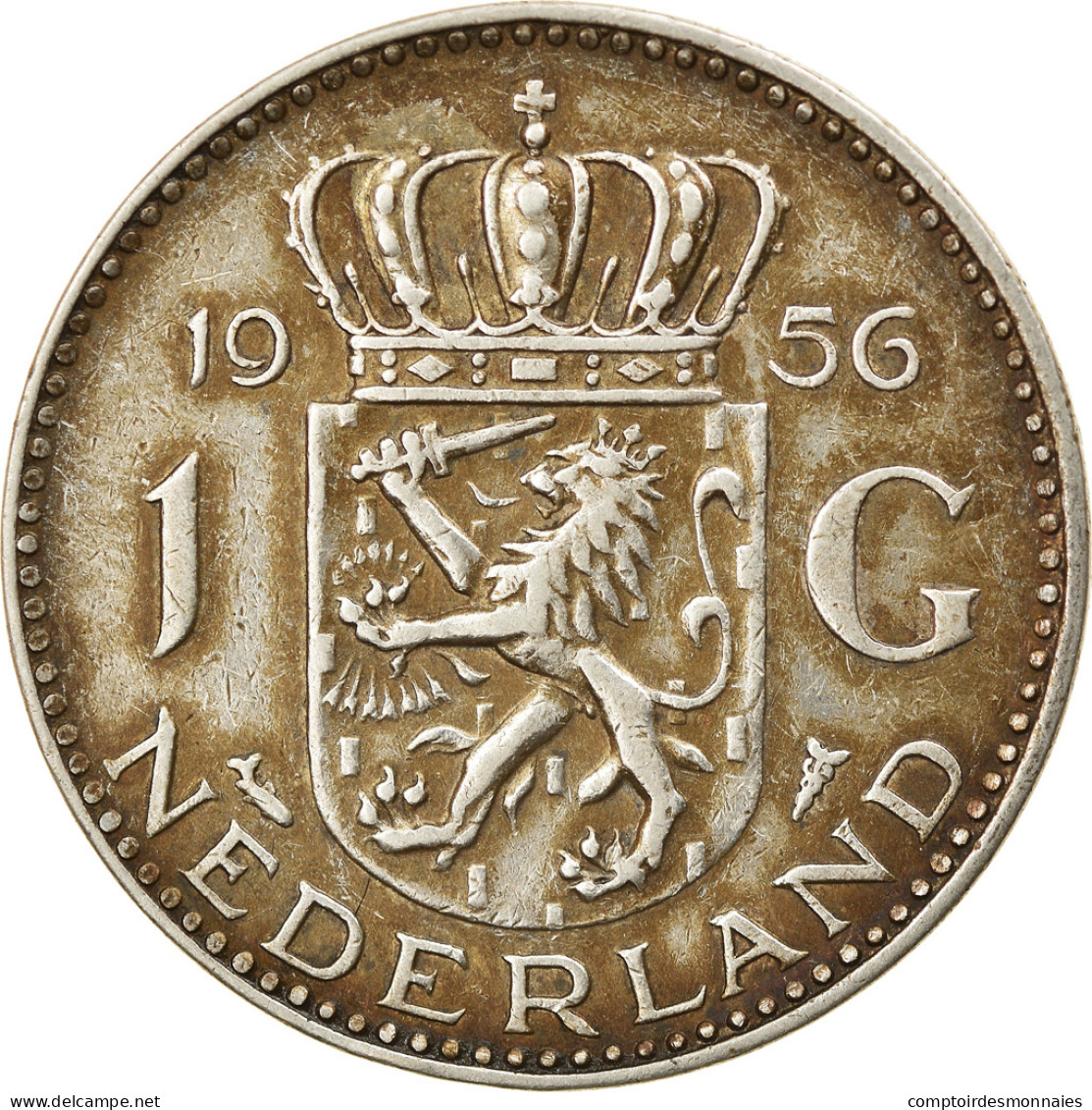 Monnaie, Pays-Bas, Juliana, Gulden, 1956, TTB, Argent, KM:184 - 1948-1980 : Juliana