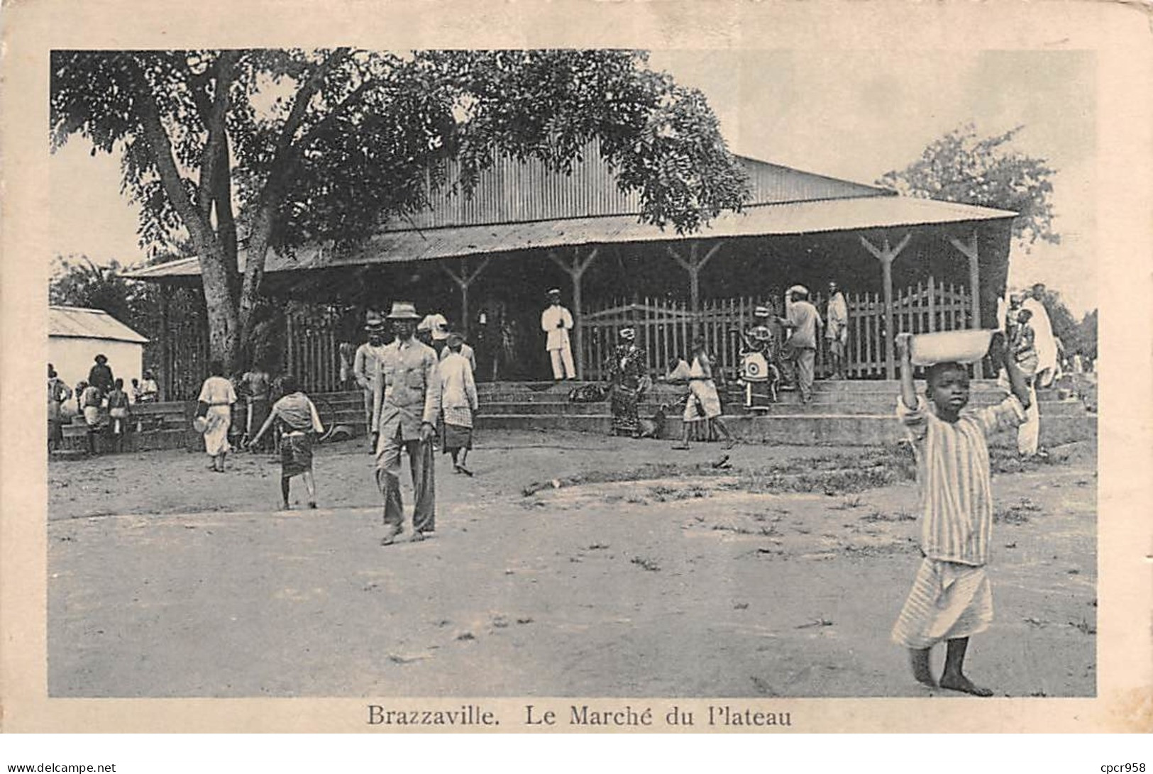Afrique - N°66125 - Congo Français - Brazaville - Le Marché Du Plateau - Brazzaville