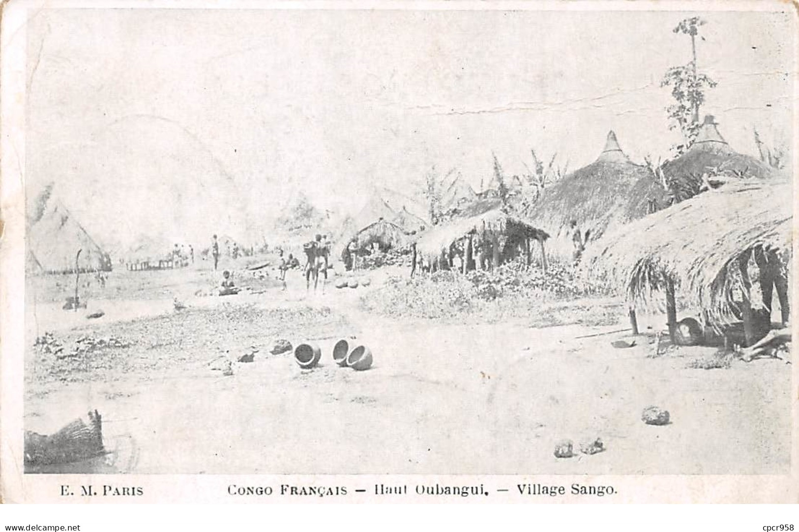 Afrique - N°66104 - Congo Français - Haut-Oubangui - Village Sango - Congo Francés