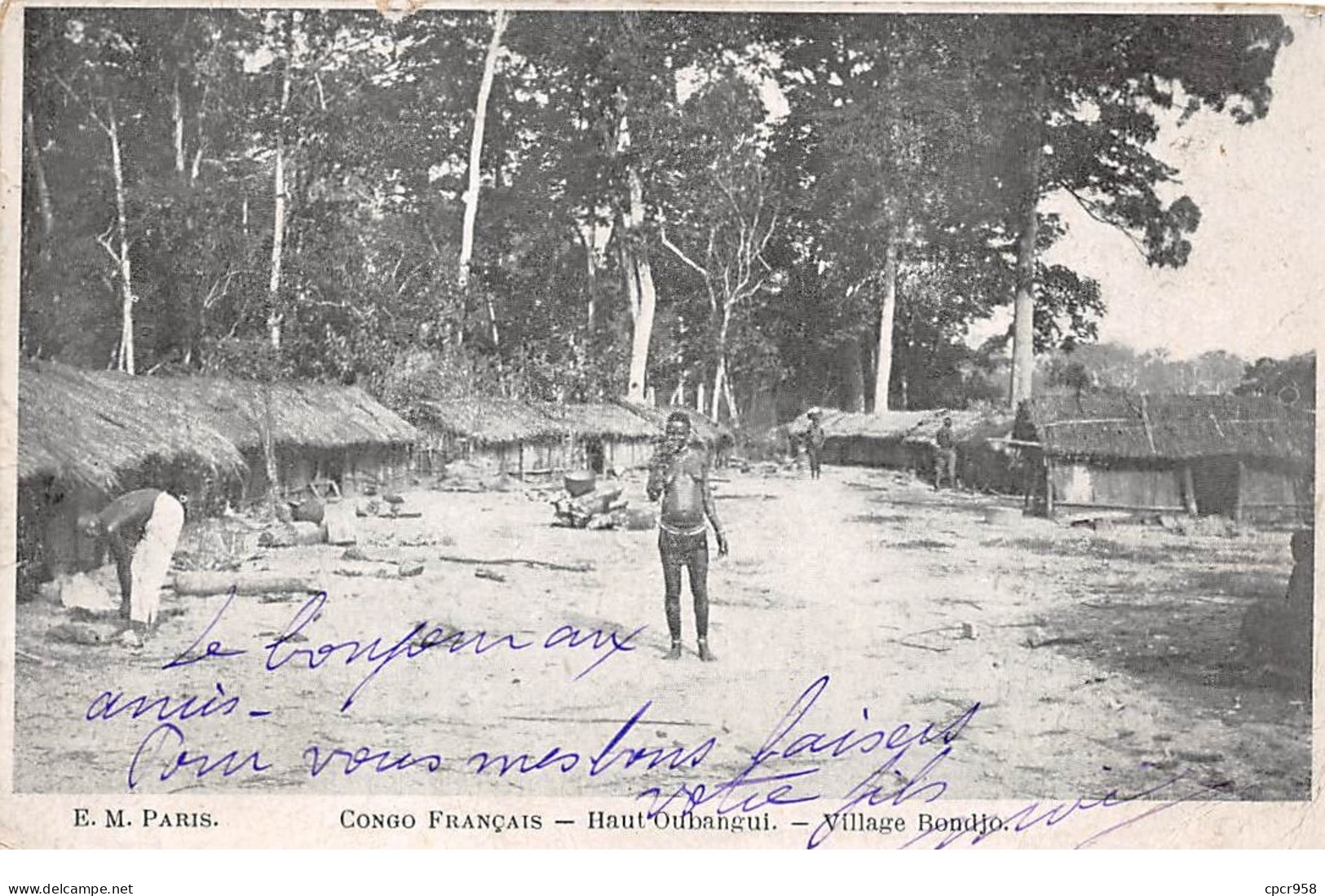 Afrique - N°66105 - Congo Français - Haut-Oubangui - Village Bondjo - Französisch-Kongo