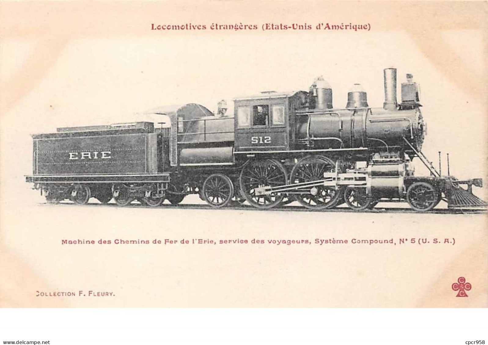 Etats-unis . N°50927 . S 12 Erie . Train . Locomotive . - Other & Unclassified