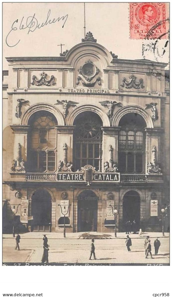 Espagne. N°49438 . Barcelona Teatro Principal .carte Photo - Barcelona