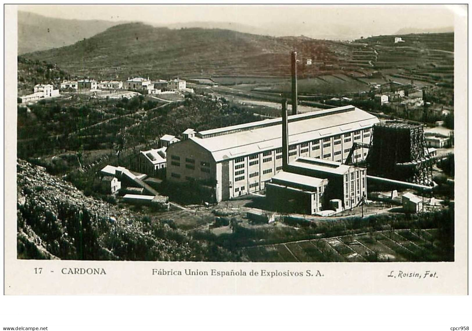 Espagne . N°41586 . Cardona.usine Espanola De Explosivos S.a. Mine .carriere. Usine - Barcelona