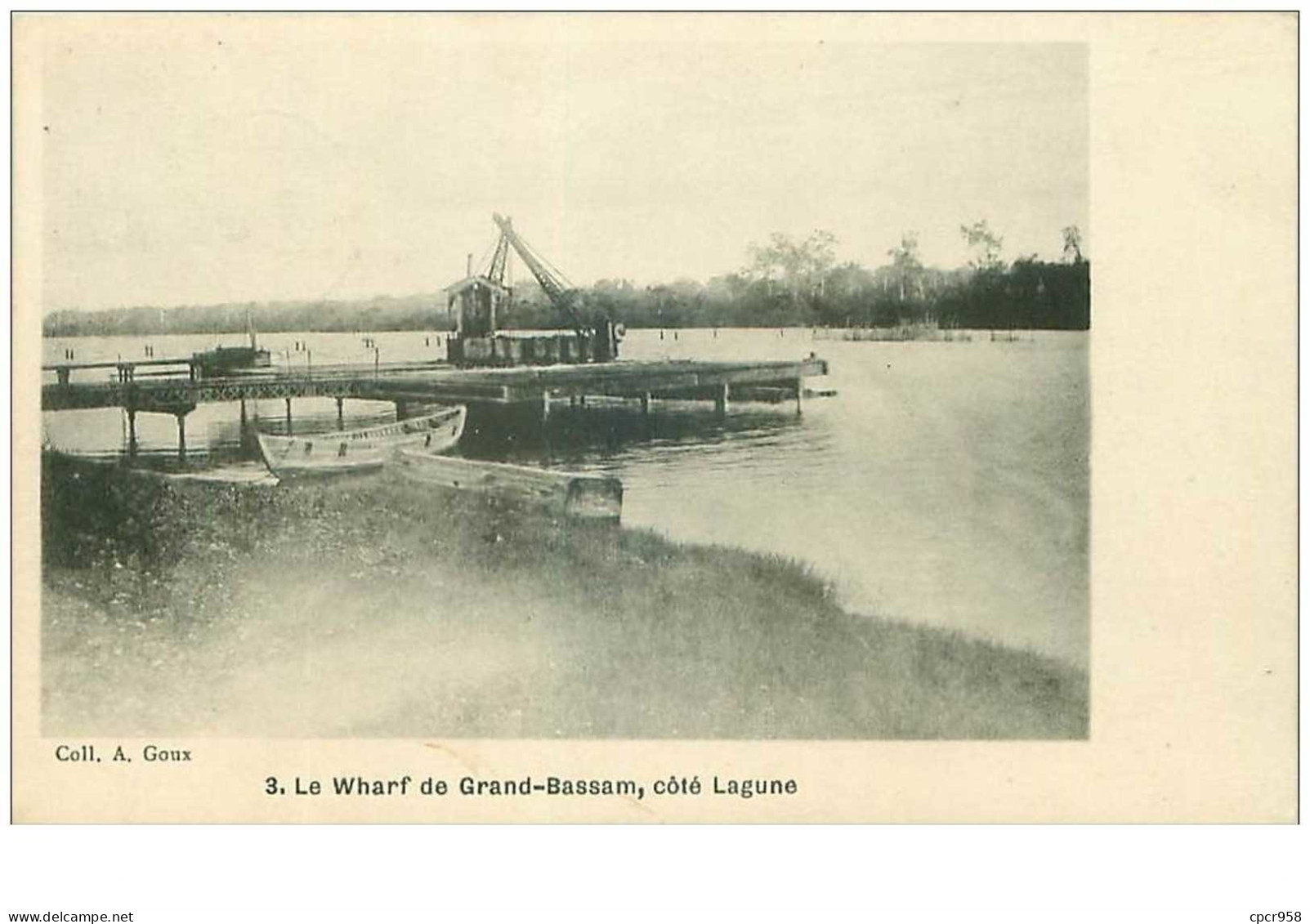 COTE D'IVOIRE.n°31143.GRAND BASSAM.LE WHARF DE GRAND BASSAM,COTE LAGUNE - Côte-d'Ivoire