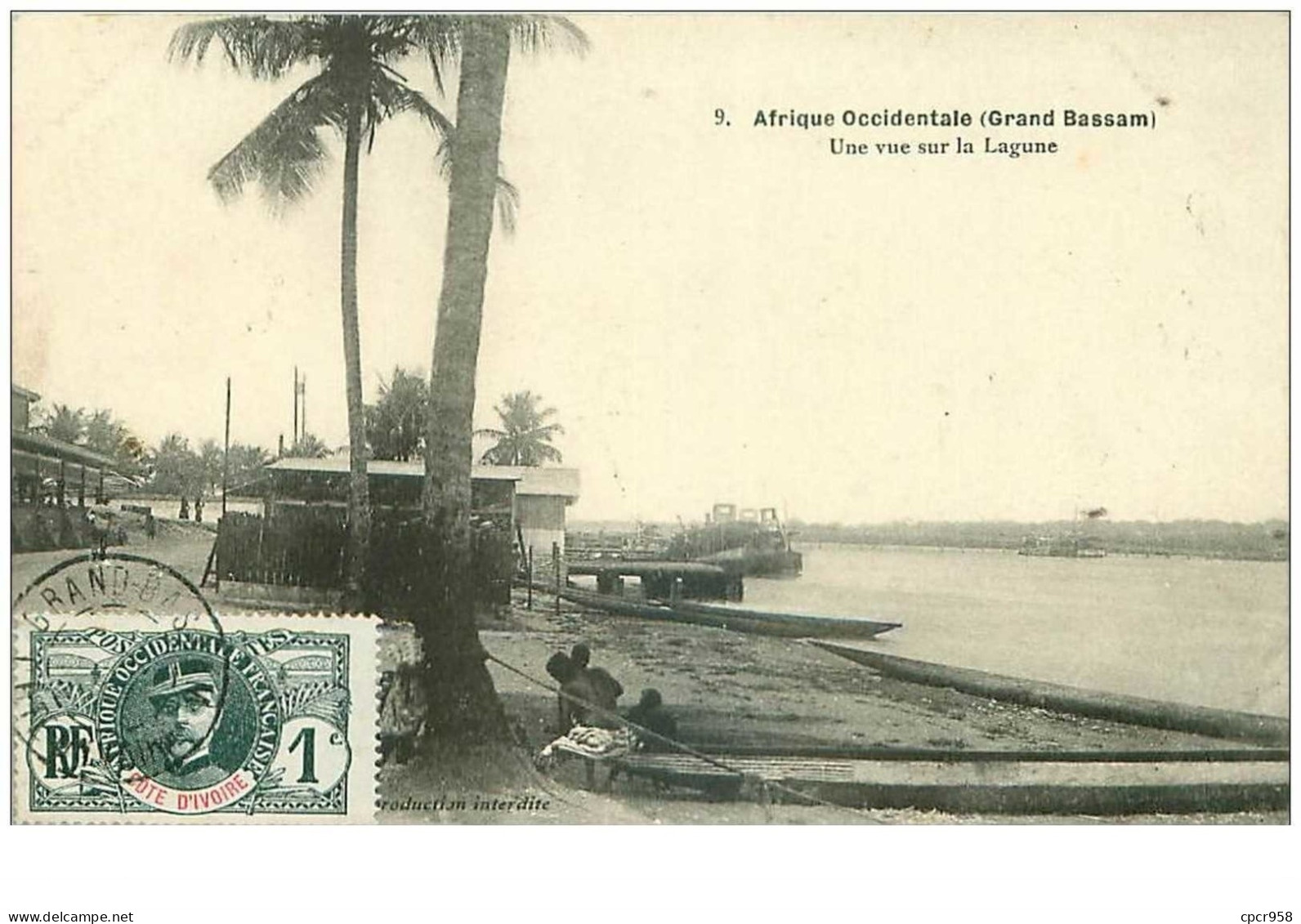 Cote D Ivoire. N°35373.une Vue Sur La Lagrune. Afrique Occidentale.grand Bassam - Côte-d'Ivoire