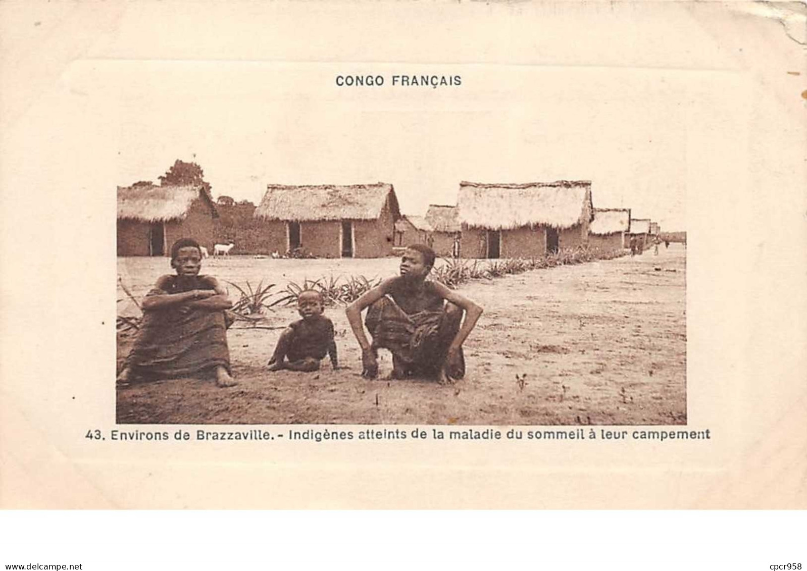 Congo Francais . N°51124 .environs De Brazzaville . Indigenes Atteints De La Maladie Du Sommeil - Brazzaville