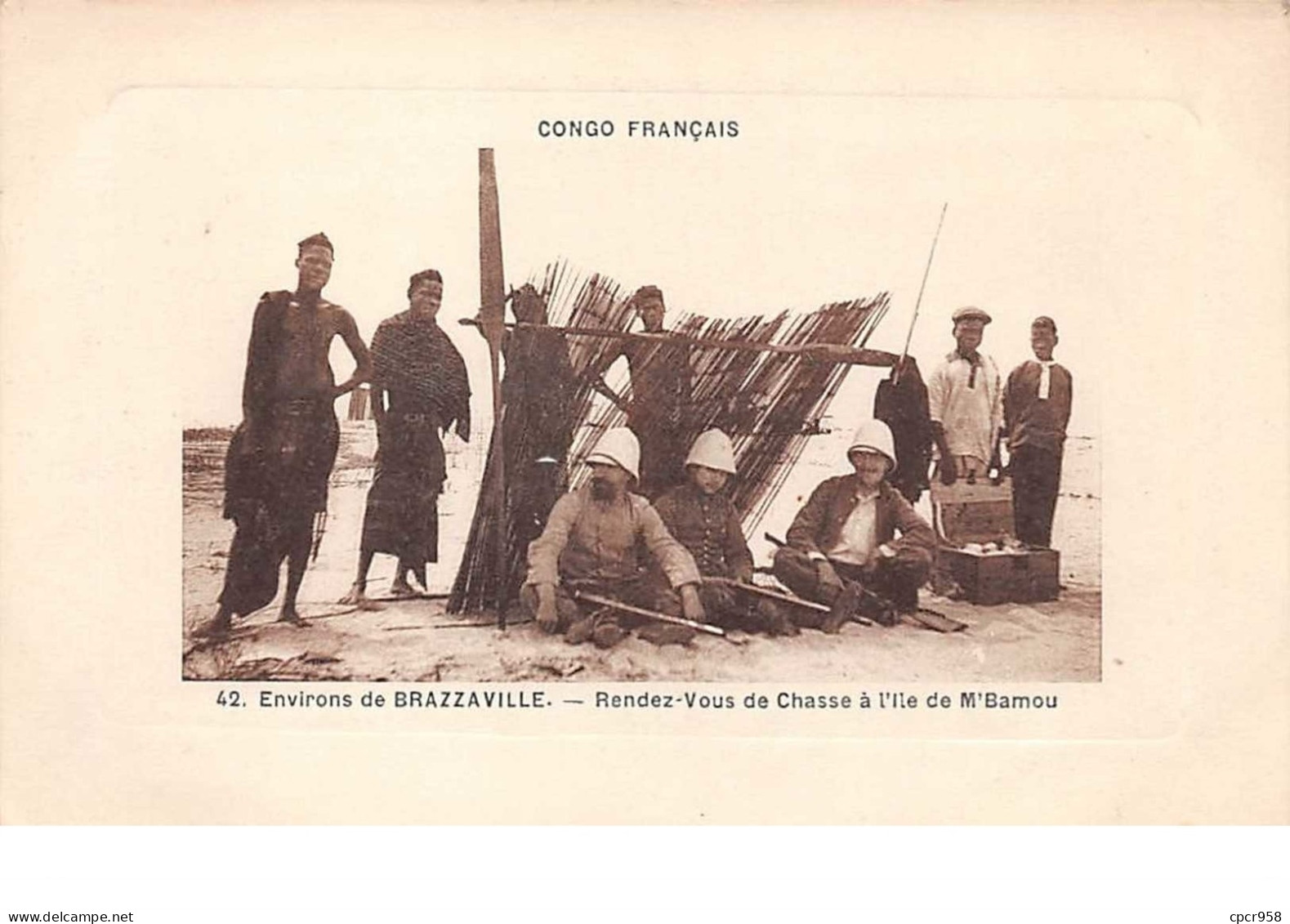 Congo Francais . N°51125 .environs De Brazzaville . Dendez Vous De Chasse A L Ile De M Bamou - Brazzaville